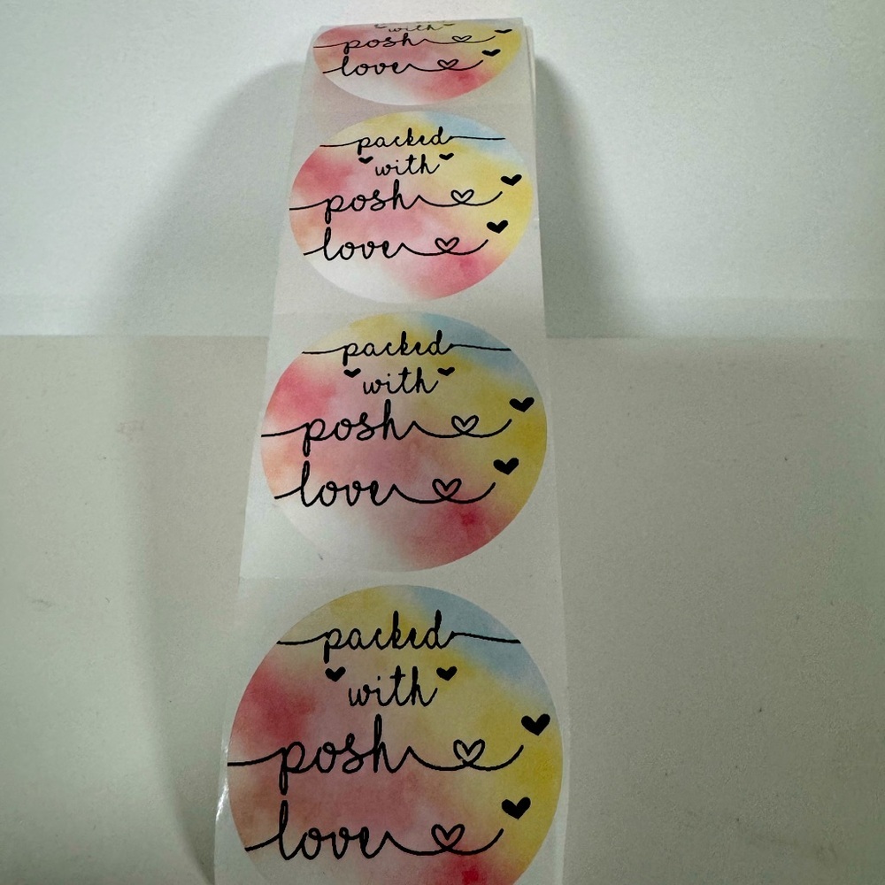 Packed With Posh Love 2” Round Stickers thank you stickers - Picture 4 of 4